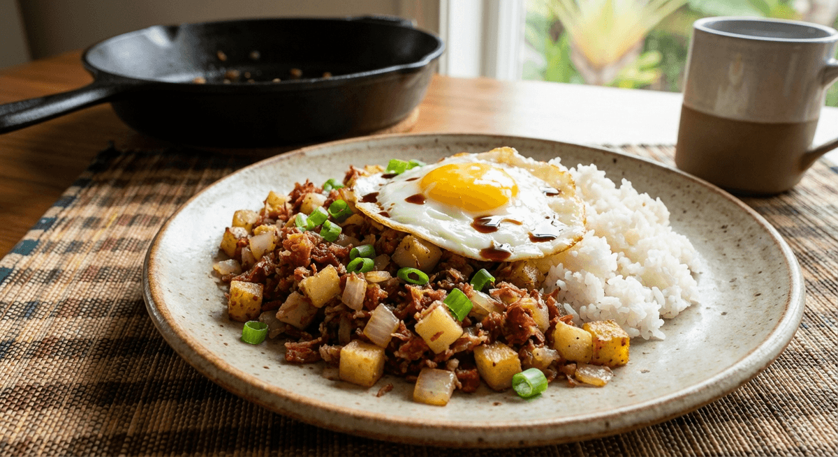 Corned Beef Hash with Rice – A Local Hawaiian Breakfast Classic