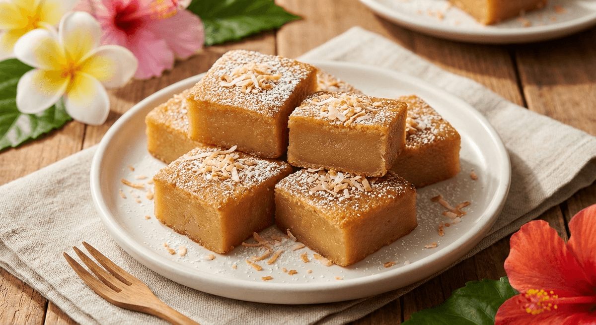 Gau (Coconut Mochi Cake) – Hawaiian Chinese New Year Dessert