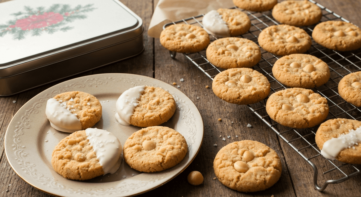 Macadamia Nut Shortbread Cookies – Hawaiian Holiday Classic